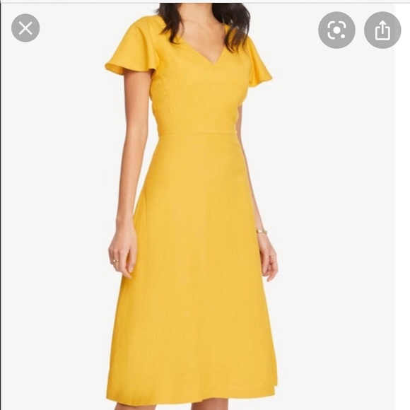 Ann Taylor Factory Dresses & Skirts - NWT Petite Ann Taylor Linen Midi Dress - 14P